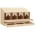 vidaXL Chicken Laying Nest 4 Compartments 106x40x59 cm Solid Pine Wood - Image 4