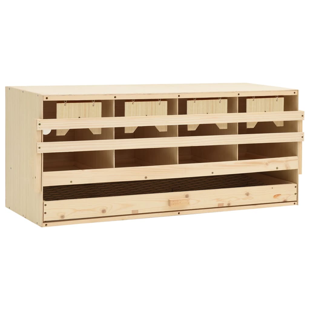 8718475721406_a_en_hd_1 vidaXL Chicken Laying Nest 4 Compartments 106x40x45 cm Solid Pine Wood - Image 1