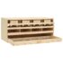 vidaXL Chicken Laying Nest 4 Compartments 106x40x45 cm Solid Pine Wood - Image 4