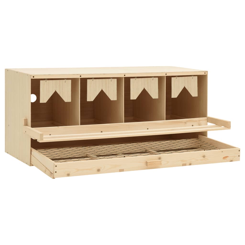 8718475721406_g_en_hd_4 vidaXL Chicken Laying Nest 4 Compartments 106x40x45 cm Solid Pine Wood - Image 5