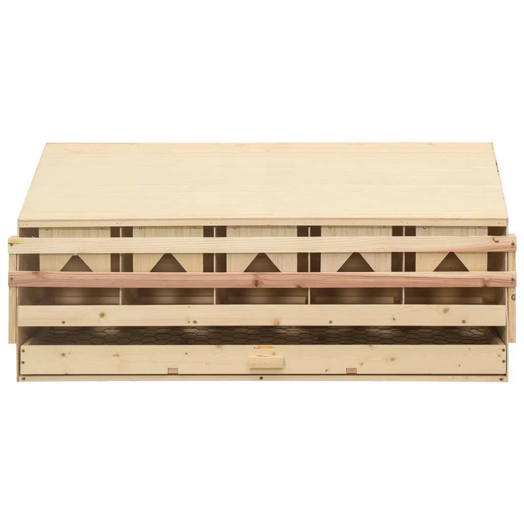 8718475721413_g_en_hd_1 vidaXL Chicken Laying Nest 5 Compartments 117x33x54 cm Solid Pine Wood - Image 2
