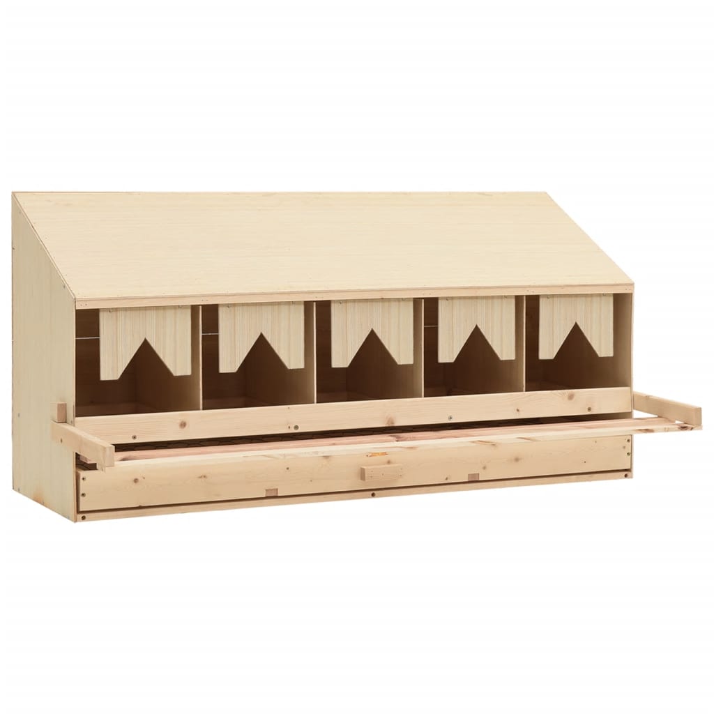 8718475721413_g_en_hd_2 vidaXL Chicken Laying Nest 5 Compartments 117x33x54 cm Solid Pine Wood - Image 3
