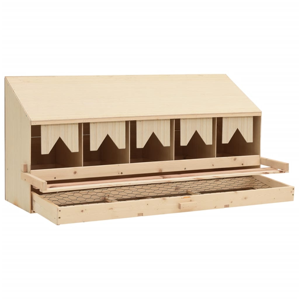 8718475721413_g_en_hd_4 vidaXL Chicken Laying Nest 5 Compartments 117x33x54 cm Solid Pine Wood - Image 5