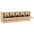vidaXL Chicken Laying Nest 5 Compartments 117x33x38 cm Solid Pine Wood - Image 3