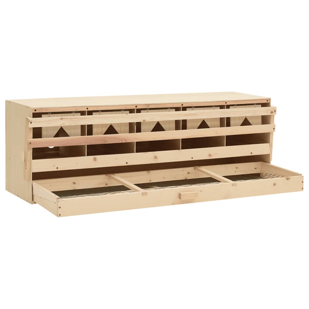 8718475721420_g_en_hd_3 vidaXL Chicken Laying Nest 5 Compartments 117x33x38 cm Solid Pine Wood - Image 4