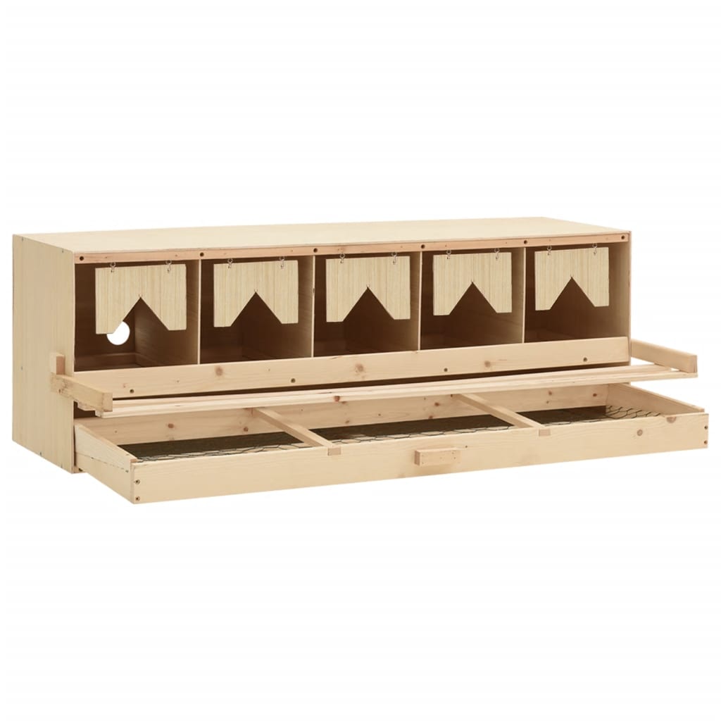 8718475721420_g_en_hd_4 vidaXL Chicken Laying Nest 5 Compartments 117x33x38 cm Solid Pine Wood - Image 5
