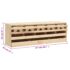 vidaXL Chicken Laying Nest 5 Compartments 117x33x38 cm Solid Pine Wood - Image 7