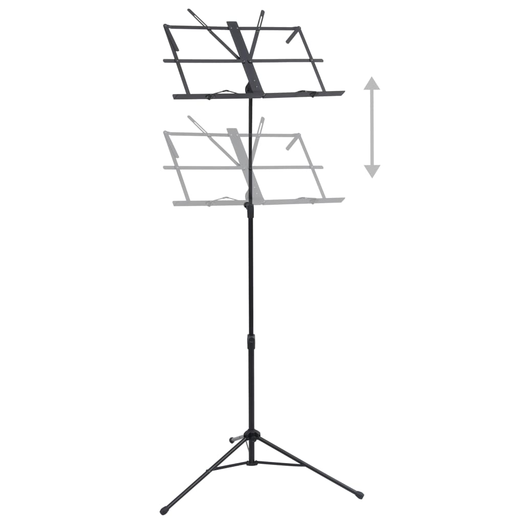 8718475722045_g_en_hd_1 vidaXL Music Book Stand Black Steel - Image 2