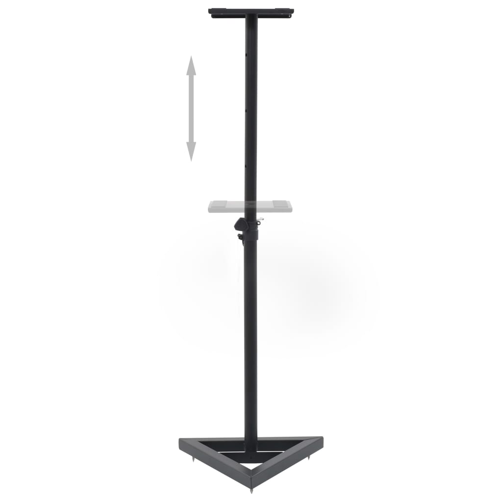 8718475722137_g_en_hd_3 vidaXL Studio Monitor Speaker Stands 2 pcs Black Steel - Image 4