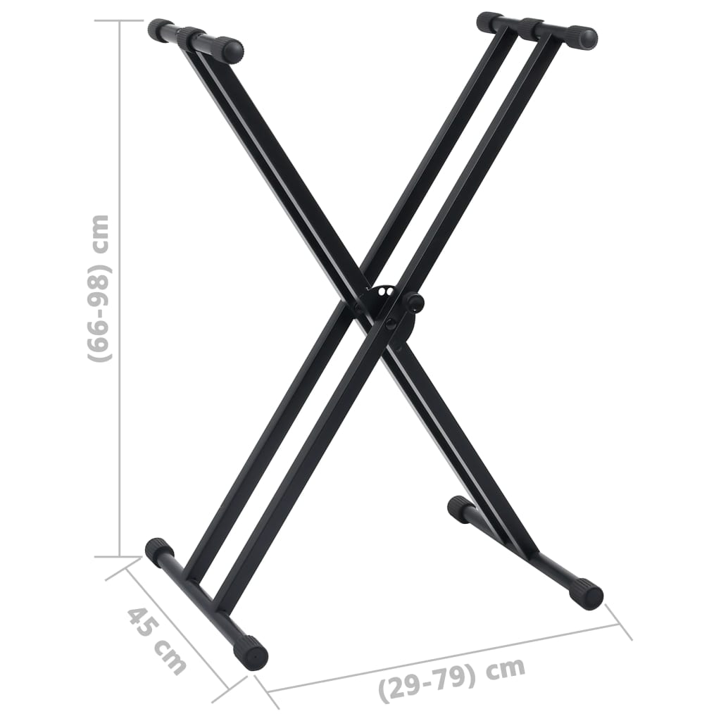 8718475722274_g_en_hd_8 vidaXL Double Braced Keyboard Stand and Stool Set Black - Image 9