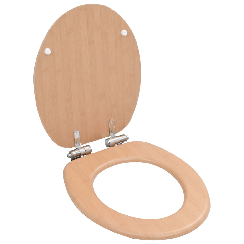 8718475722786_a_en_hd_1 vidaXL WC Toilet Seat with Soft Close Lid MDF Bamboo Design - Image 1
