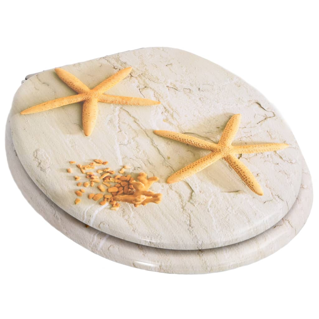 8718475722816_g_en_hd_2 vidaXL WC Toilet Seat with Soft Close Lid MDF Starfish Design - Image 3