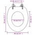 vidaXL WC Toilet Seat with Soft Close Lid MDF Dolphins Design - Image 11