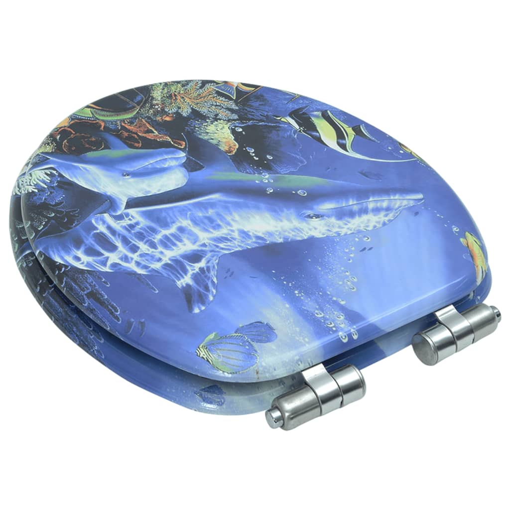 8718475722823_g_en_hd_3 vidaXL WC Toilet Seat with Soft Close Lid MDF Dolphins Design - Image 4