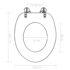 vidaXL WC Toilet Seat with Soft Close Lid MDF Old Wood Design - Image 9
