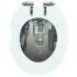 vidaXL WC Toilet Seat with Soft Close Lid MDF New York Design - Image 7