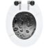 vidaXL WC Toilet Seat with Soft Close Lid MDF Water Drop Design - Image 5