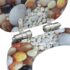 vidaXL WC Toilet Seat with Soft Close Lid MDF Pebbles Design - Image 6