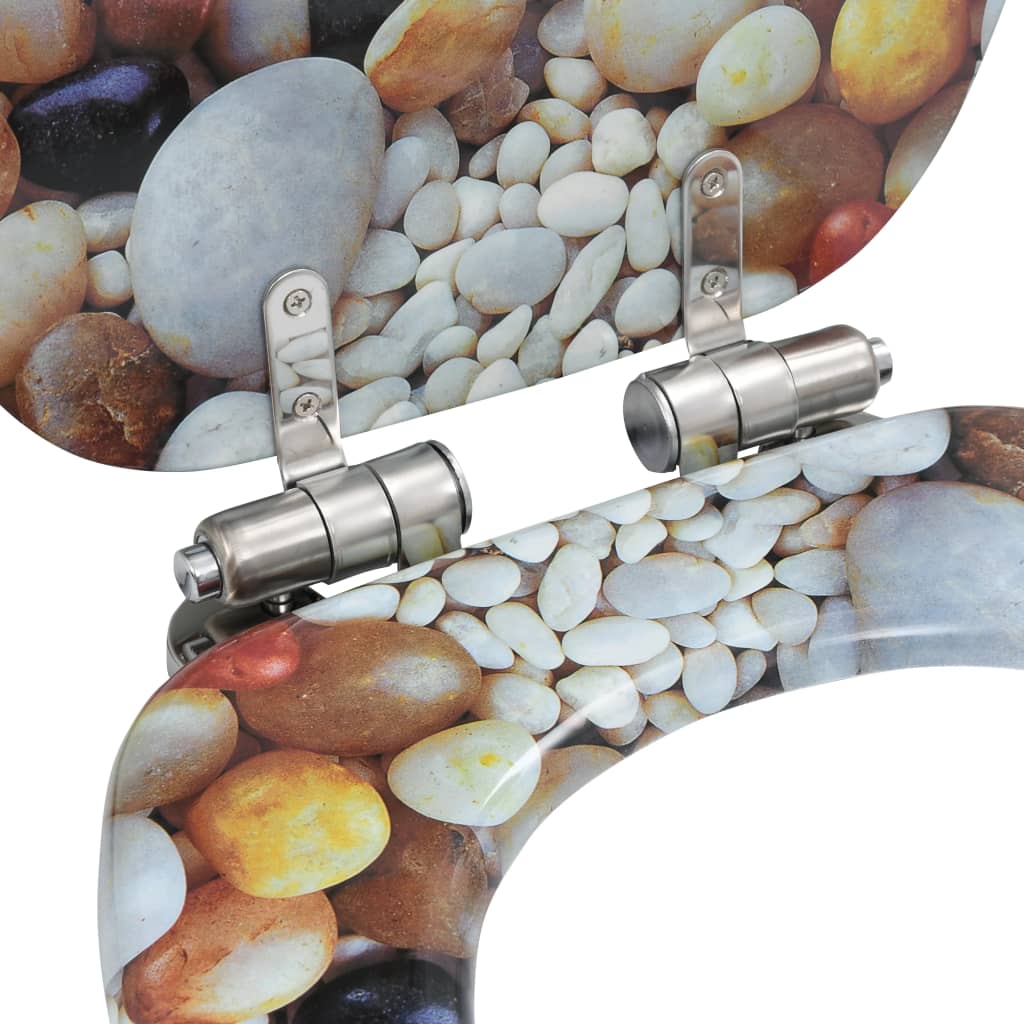 8718475722878_g_en_hd_5 vidaXL WC Toilet Seat with Soft Close Lid MDF Pebbles Design - Image 6