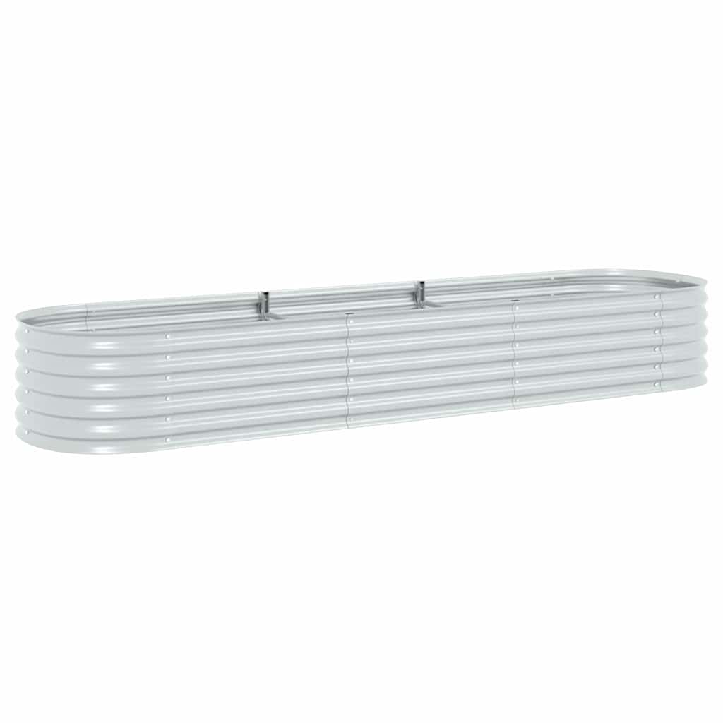 8718475723172_a_en_hd_1 vidaXL Garden Raised Bed 320x80x44 cm Galvanised Steel Silver - Image 2