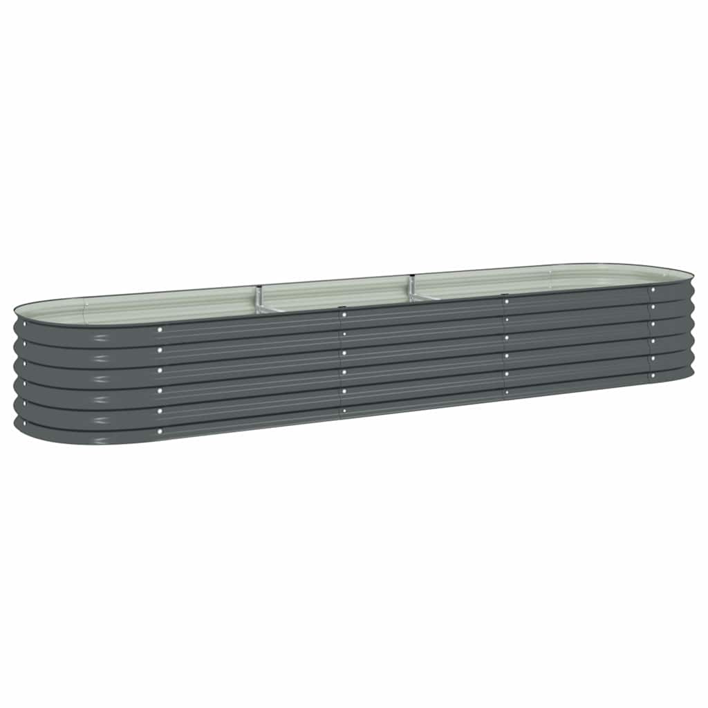 8718475723271_a_en_hd_1 vidaXL Garden Raised Bed 320x80x44 cm Galvanised Steel Grey - Image 2