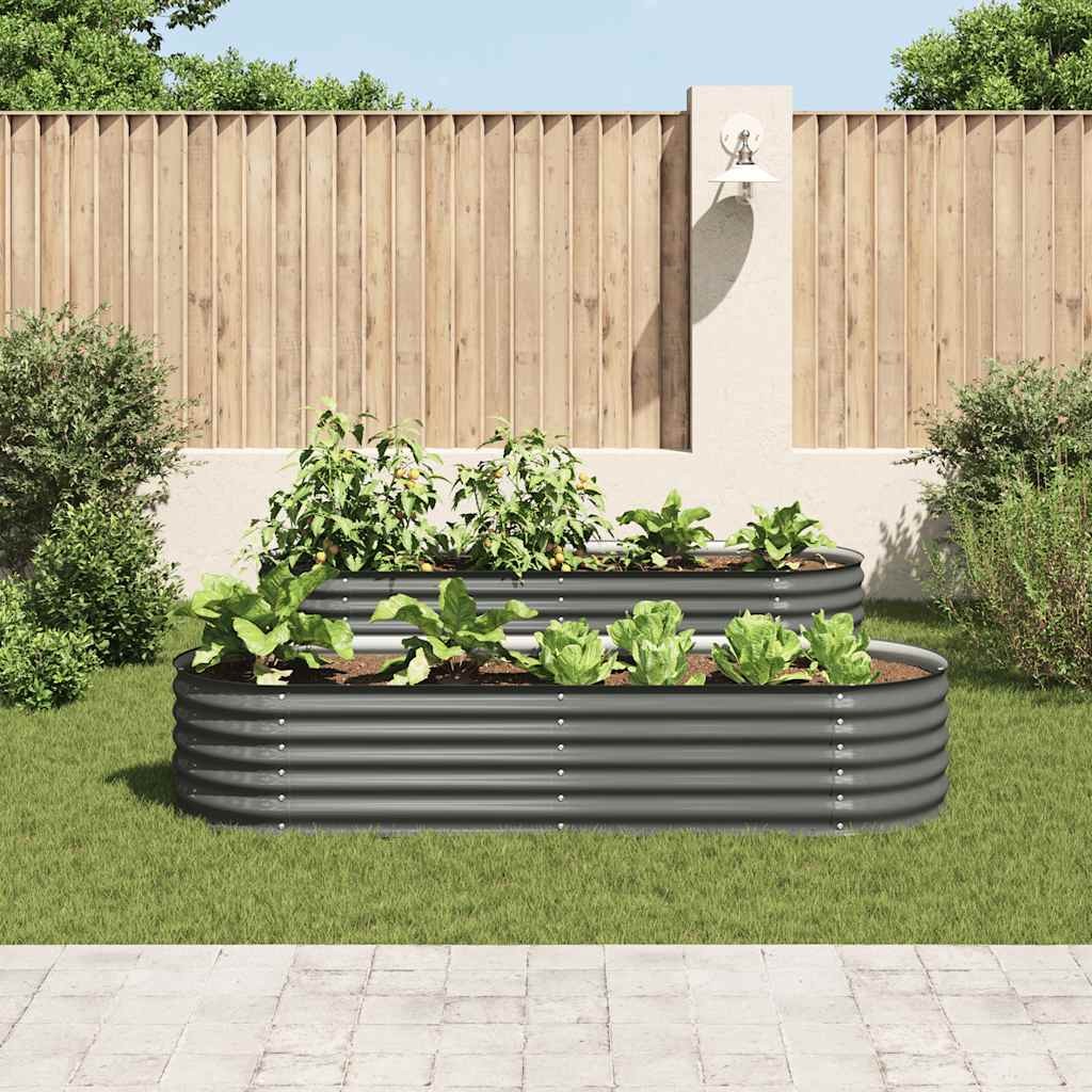 8718475723288_g_en_hd_1 vidaXL Garden Raised Bed 240x80x44 cm Galvanised Steel Grey - Image 3