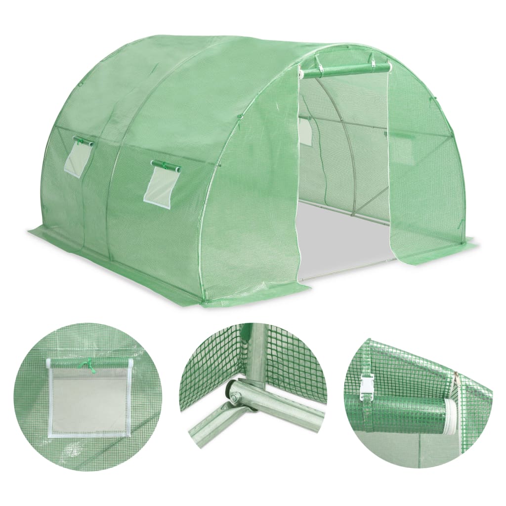 8718475723394_a_en_hd_1 vidaXL Greenhouse 9 m² 300x300x200 cm - Image 2