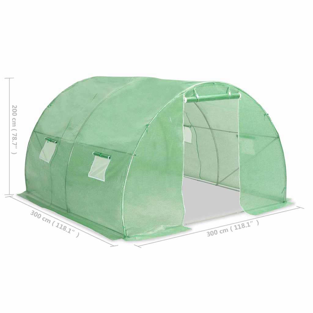 8718475723394_g_en_hd_10 vidaXL Greenhouse 9 m² 300x300x200 cm - Image 12