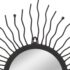 vidaXL Garden Wall Mirror Sunburst 60 cm Black - Image 4