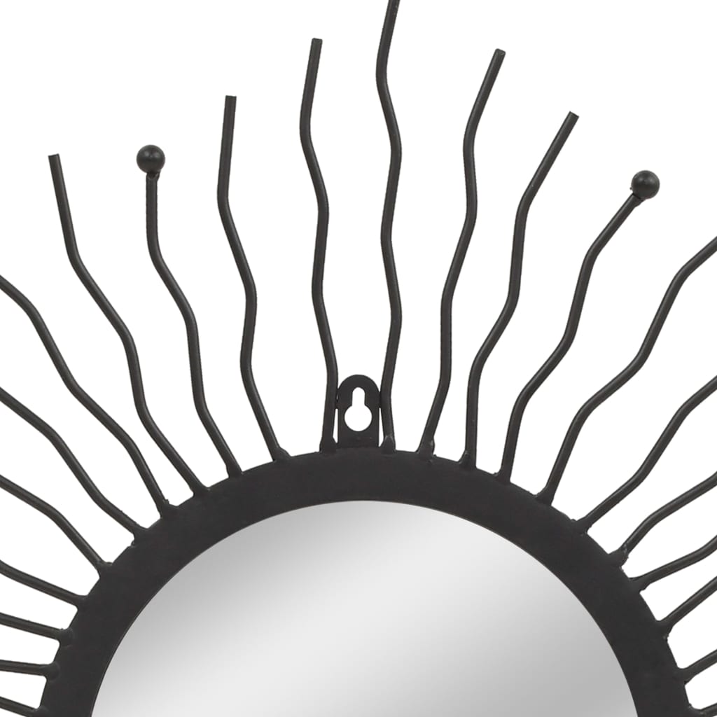8718475724339_g_en_hd_2 vidaXL Garden Wall Mirror Sunburst 60 cm Black - Image 4