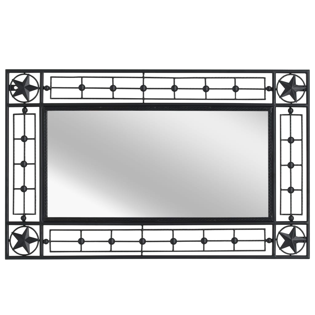 8718475724353_g_en_hd_2 vidaXL Garden Wall Mirror Rectangular 50x80 cm Black - Image 4