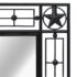 vidaXL Garden Wall Mirror Rectangular 50x80 cm Black - Image 6