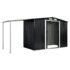 vidaXL Garden Shed with Sliding Doors Anthracite 386x131x178 cm Steel - Image 3