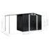 vidaXL Garden Shed with Sliding Doors Anthracite 386x131x178 cm Steel - Image 10