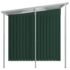 vidaXL Garden Shed with Extended Roof Green 346x193x181 cm Steel - Image 3