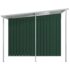 vidaXL Garden Shed with Extended Roof Green 346x236x181 cm Steel - Image 3