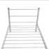 vidaXL Bed Frame without Mattress Grey Metal King Single Size - Image 5