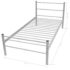 vidaXL Bed Frame without Mattress Grey Metal King Single Size - Image 7