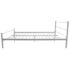 vidaXL Bed Frame without Mattress Grey Metal Double Size - Image 4