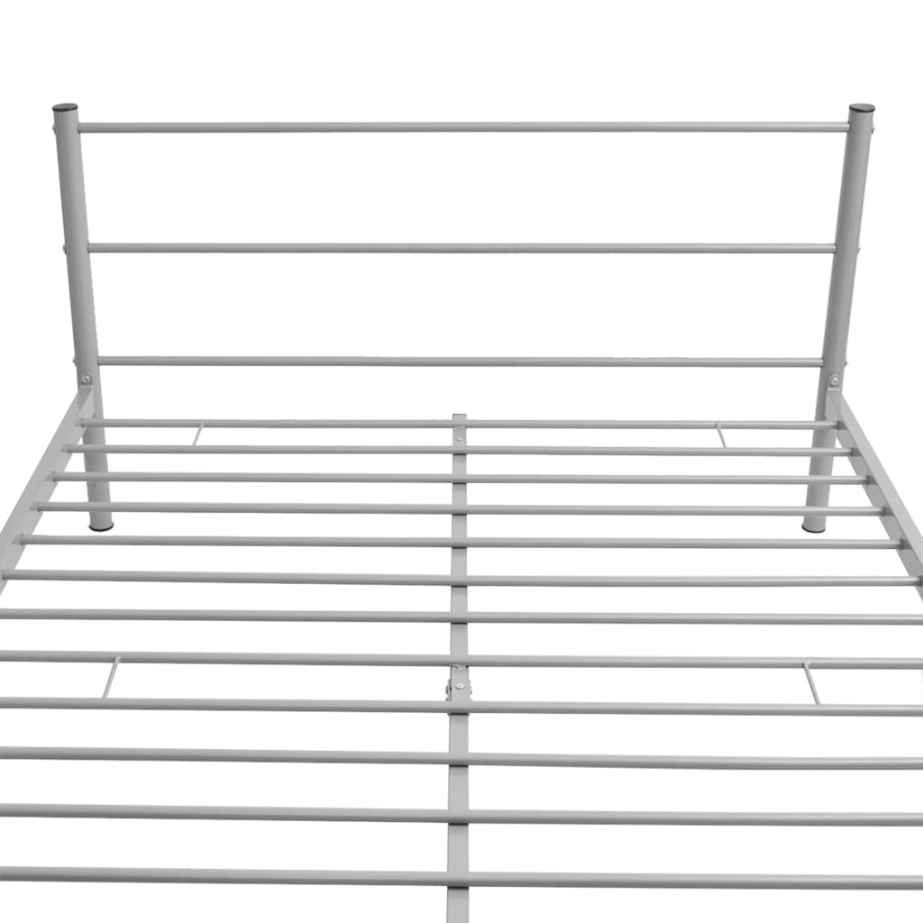 8718475725237_g_en_hd_3 vidaXL Bed Frame without Mattress Grey Metal Double Size - Image 5