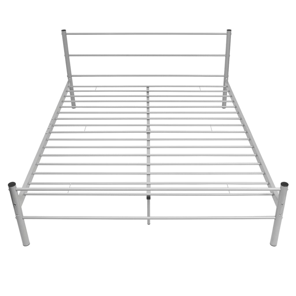 8718475725244_g_en_hd_1 vidaXL Bed Frame without Mattress Grey Metal Queen Size - Image 3