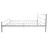 vidaXL Bed Frame without Mattress Grey Metal Queen Size - Image 4