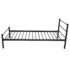 vidaXL Bed Frame without Mattress Black Metal King Single Size - Image 4