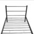 vidaXL Bed Frame without Mattress Black Metal King Single Size - Image 5