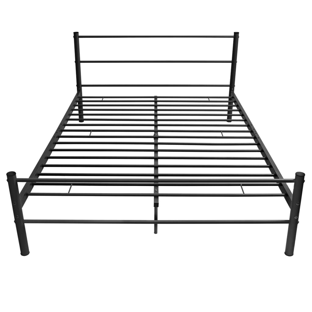 8718475725275_g_en_hd_1 vidaXL Bed Frame without Mattress Black Metal Double Size - Image 3