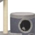 vidaXL Cat Tree with Sisal Scratching Posts Grey 148 cm - Image 6