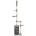 vidaXL Cat Tree with Sisal Scratching Posts Grey 260 cm - Image 2