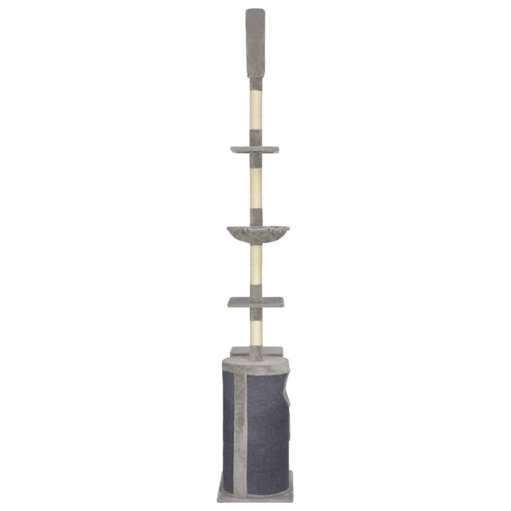 8718475726630_g_en_hd_2 vidaXL Cat Tree with Sisal Scratching Posts Grey 260 cm - Image 3