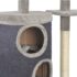 vidaXL Cat Tree with Sisal Scratching Posts Grey 260 cm - Image 6