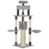vidaXL Cat Tree with Sisal Scratching Posts Grey 145 cm - Image 2